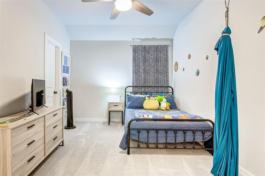 Each oversized secondary bedroom upstairs provides room for a full suite of furniture plus open space to stretch out, a ceiling fan, large walk in closets and so much more.