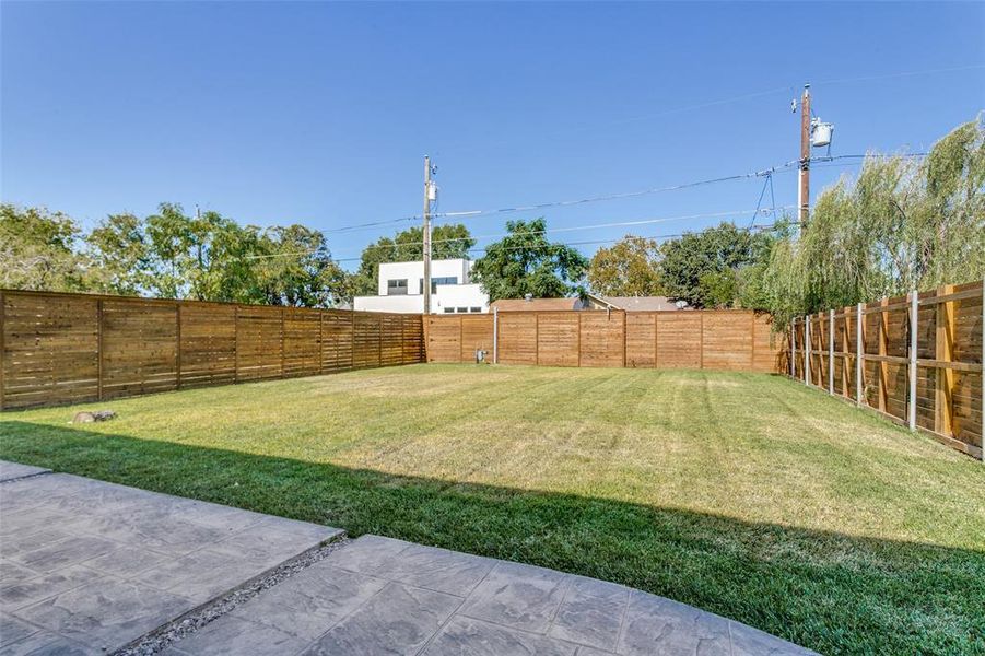 View of yard featuring a patio