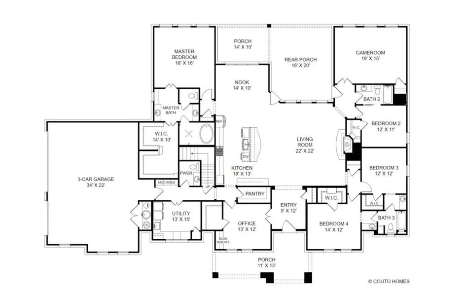 New construction Single-Family house Montauk, 5416 Old Dennis Road, Weatherford, TX 76087 - photo