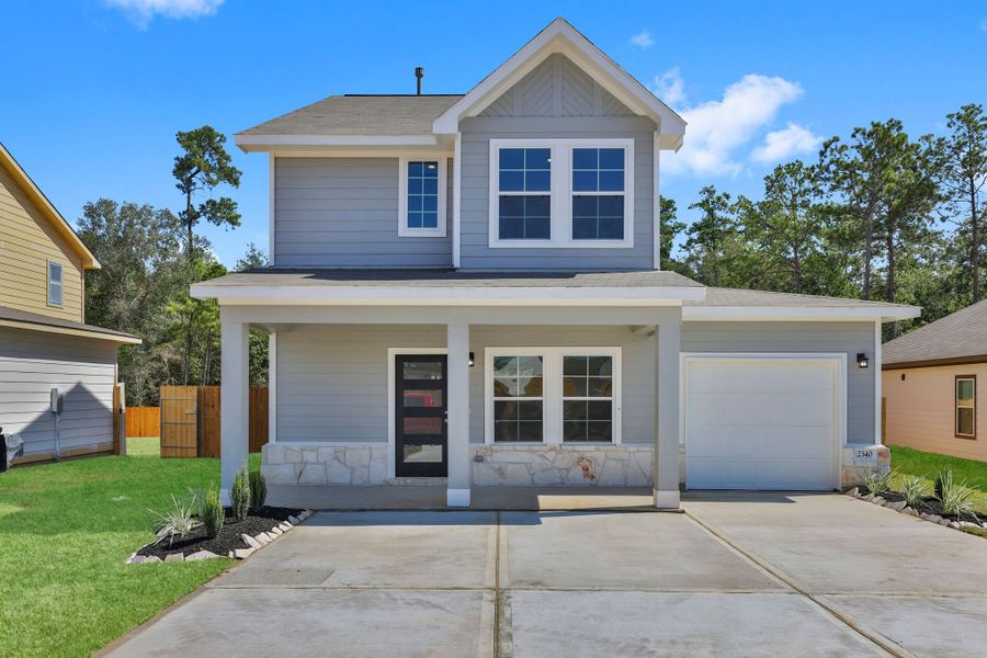 New construction Single-Family house Carmel, 12436 Lexington Heights Drive, Willis, TX 77318 - photo