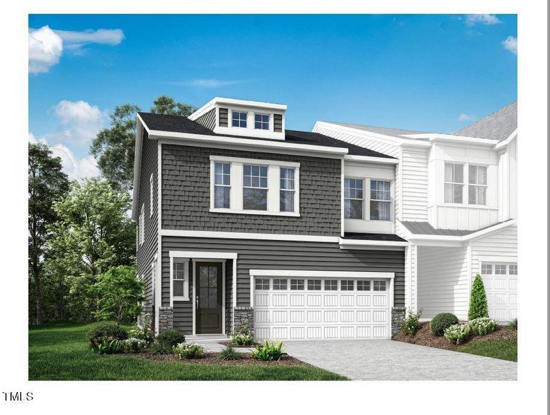 New construction Townhouse house 7826 Berry Crest Avenue, Raleigh, NC 27617 Rowan- photo