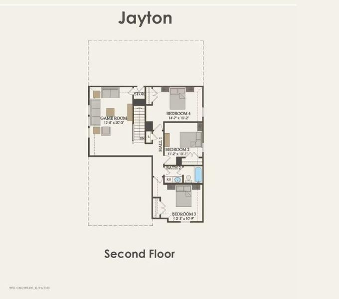 Pulte Homes, Jayton floor plan