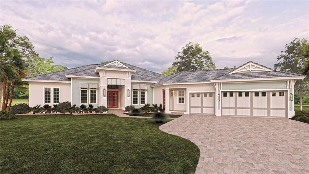 Rendering of home to be built the Bellara Model John Cannon Homes