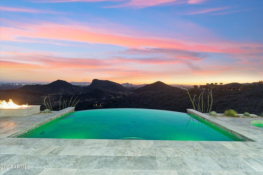 Pool at Sunset