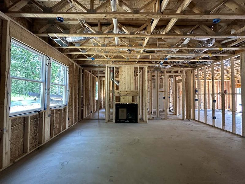 Family Room Construction Progress