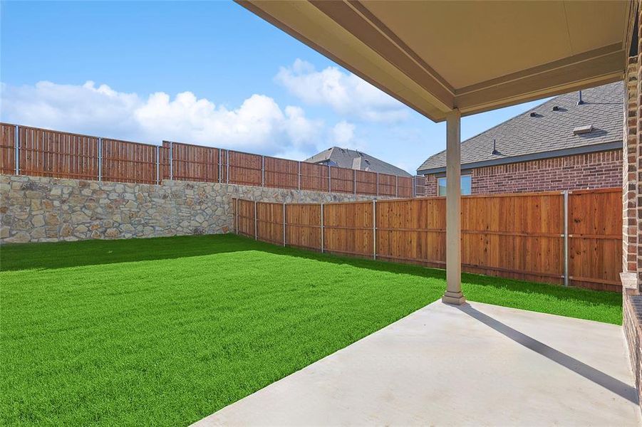 View of yard featuring a patio area