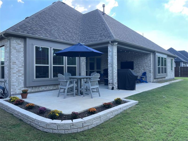 Uncovered Back Patio