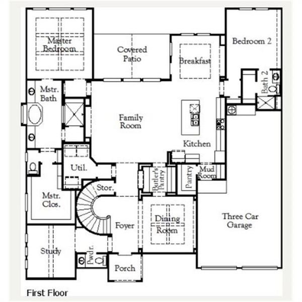 Ames First Floor Plan