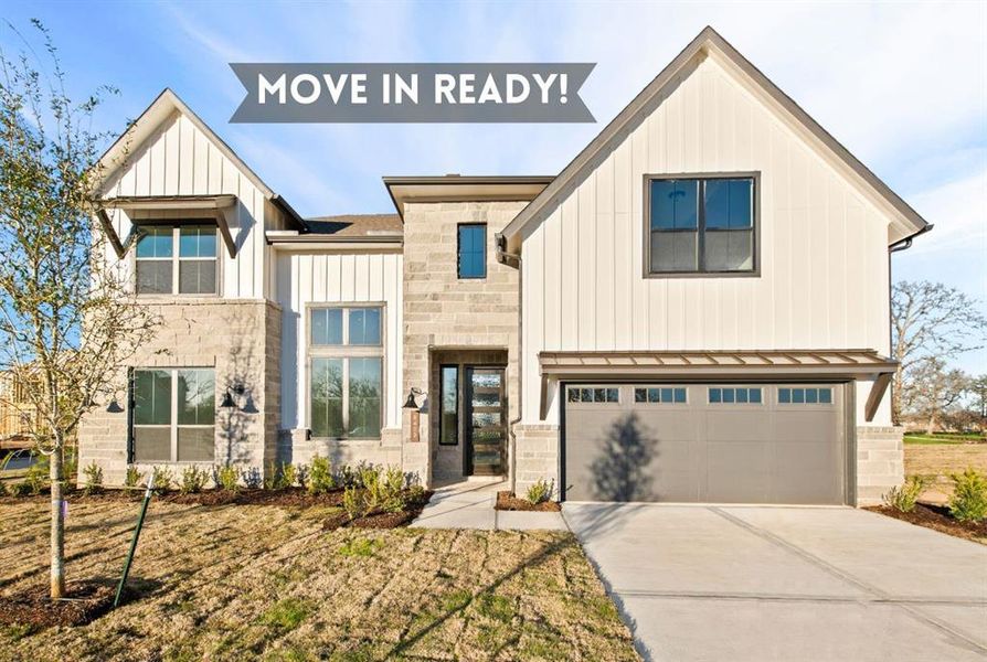 MOVE IN READY!! Westin Homes NEW Construction (Carter IX, Elevation FF) Two story corner lot. 5 bedrooms, 4.5 baths.