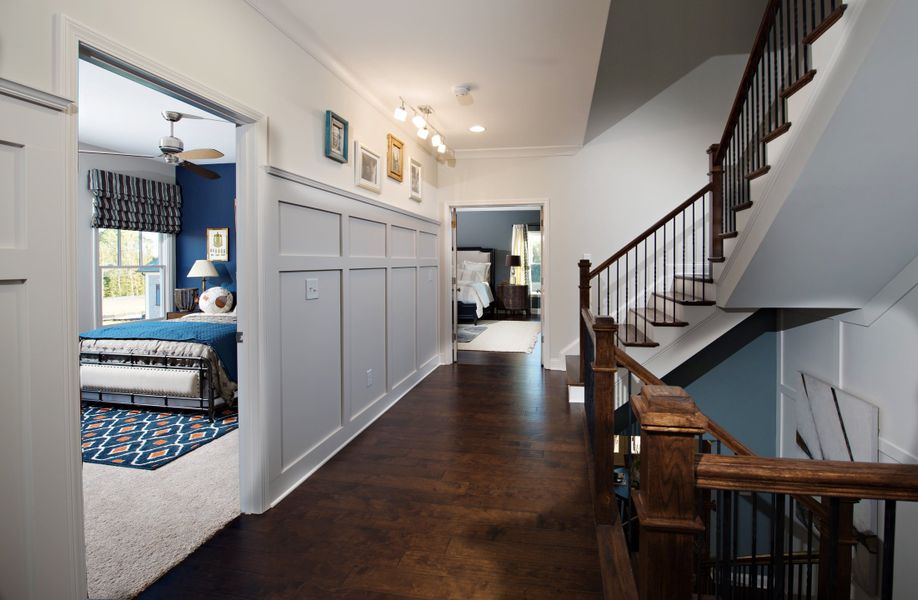 Montgomery Home Design Second Level Hallway