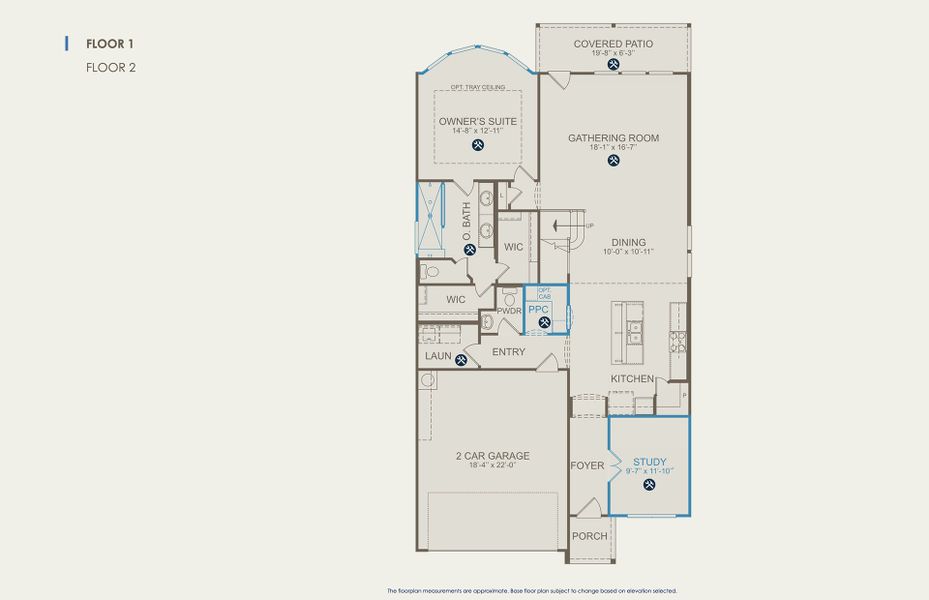 Hamilton Floor Plan, Quick Move-In Home, Floor 1