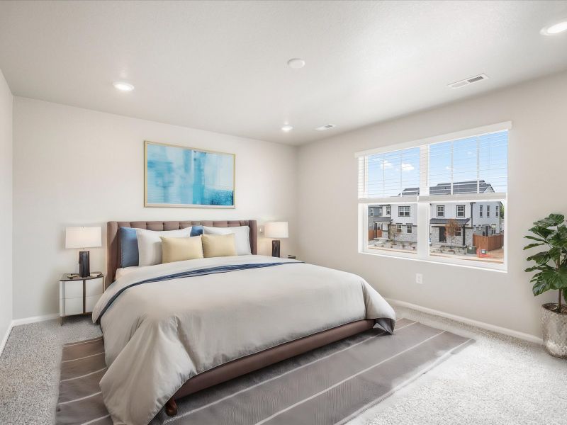 The Telluride floorplan interior image taken at a Meritage Homes community in Northern Colorado.