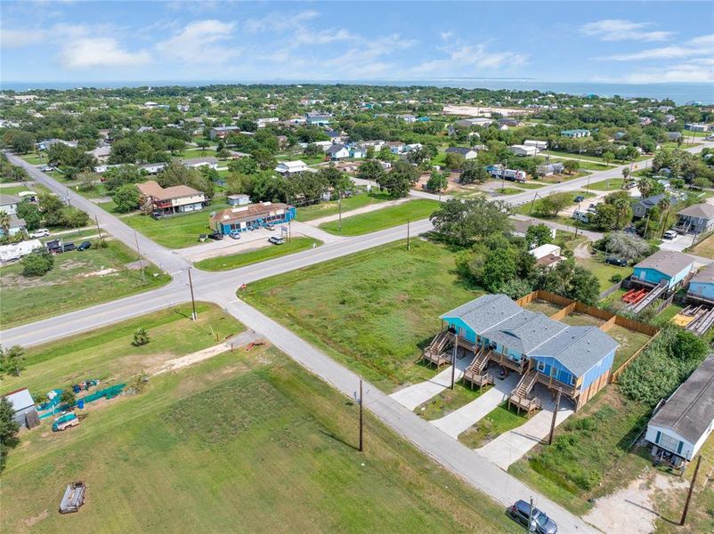 This aerial photo shows the home towards the Ship Channel and Eagle Point.