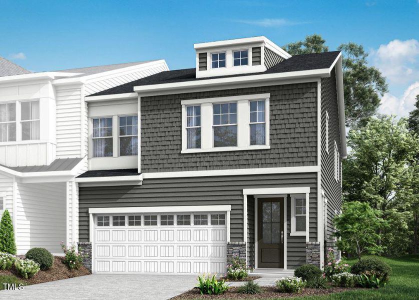 New construction Townhouse house 7946 Berry Berru Crest Avenue, Raleigh, NC 27617 Rowan- photo