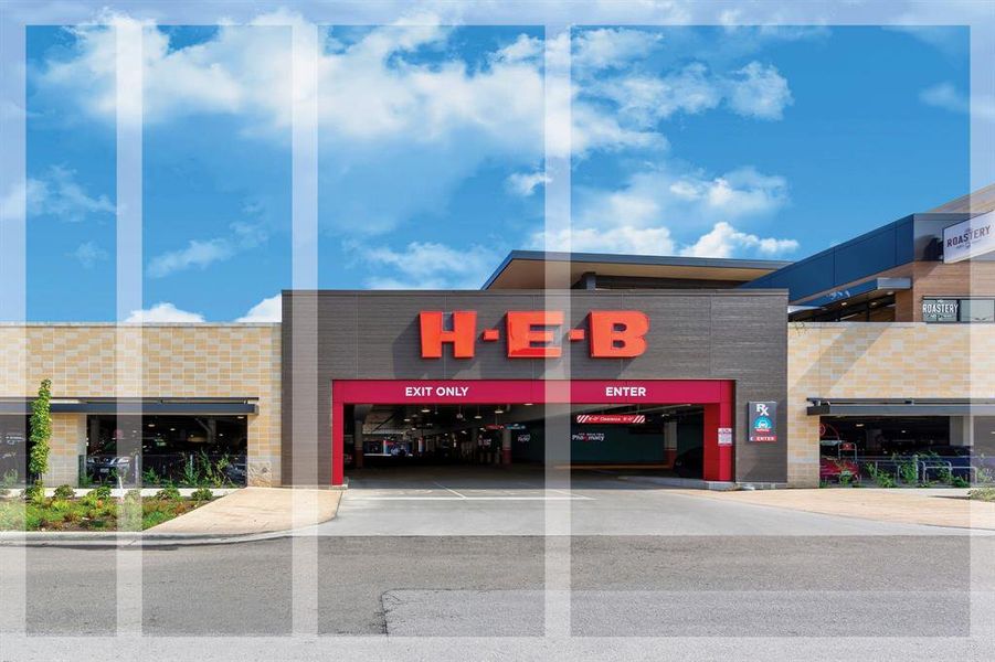 HEB sits just South of 610 and offers grocery convenience within a few minutes’ drive.