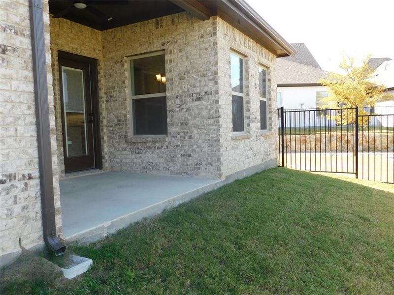 View of yard with a patio