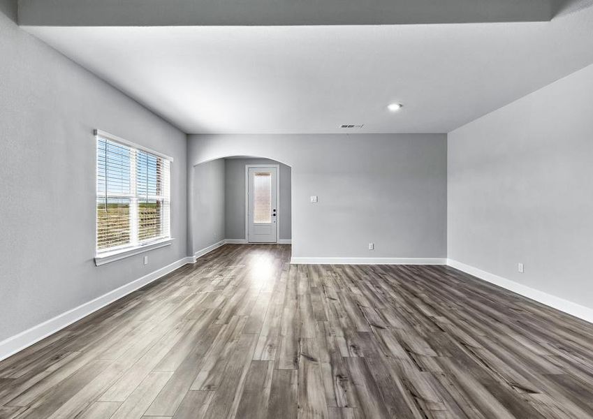 The dining room of the Superior sits right off of the family room.