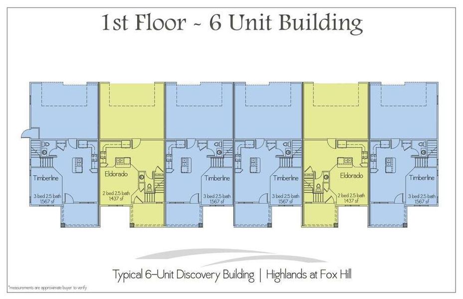 Typical 6 Unit Building - Main Level