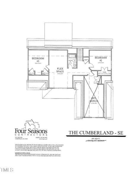 Cumberland- SE 2nd floor - Unfinished Bo