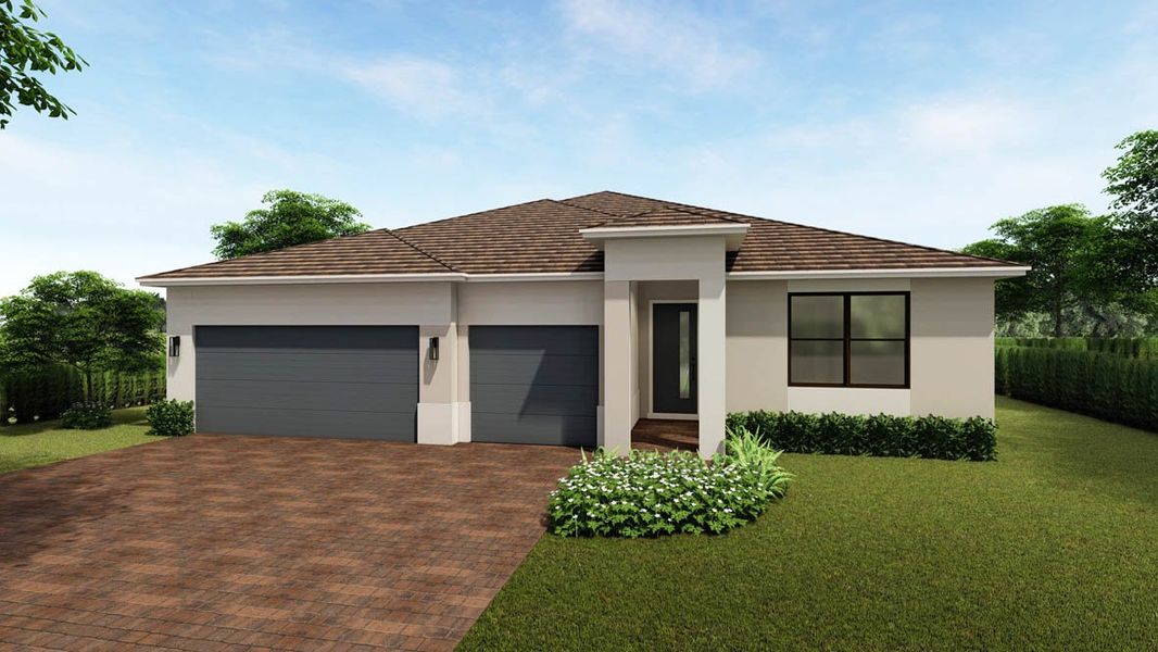 New construction Single-Family house 1420 Sw Lago Circle, Palm City, FL 34990 Fraser- photo