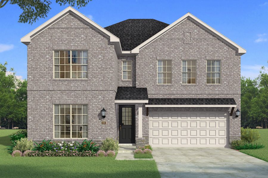 The Tiana - Traditional 2 with Stone Elevation