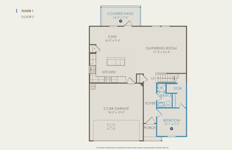 Sandalwood Floor Plan, Quick Move-In Home, Floor 1