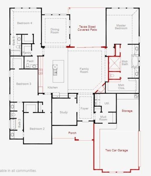 Hamilton floor plan diagram