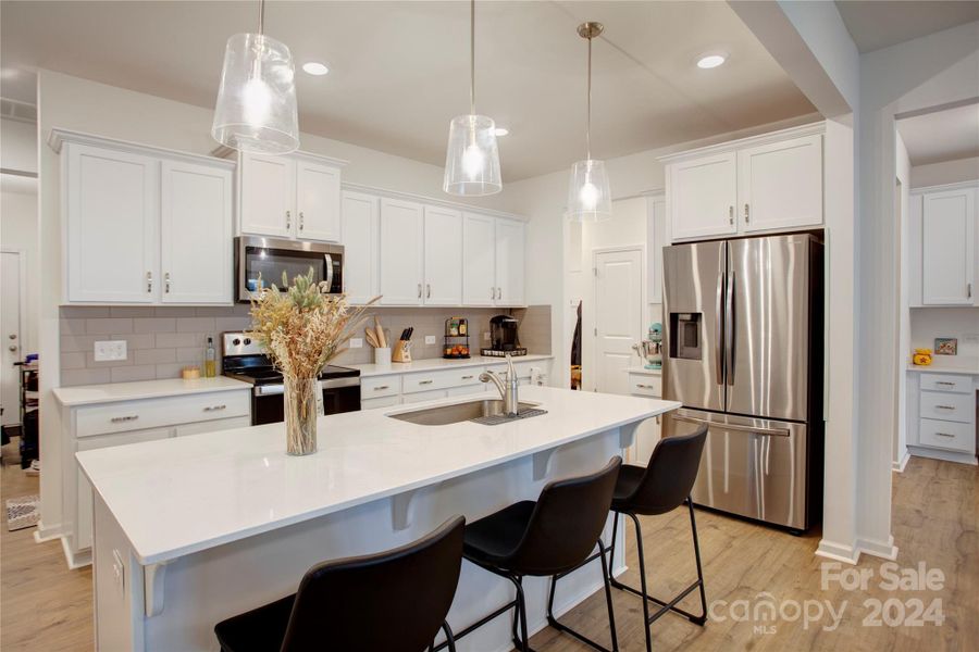 Abundant cabinetry in the kitchen