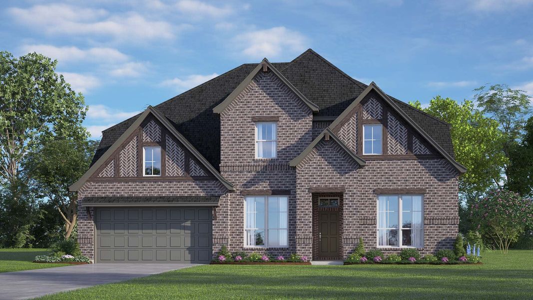 Elevation C | Concept 3473 at Coyote Crossing in Godley, TX by Landsea Homes