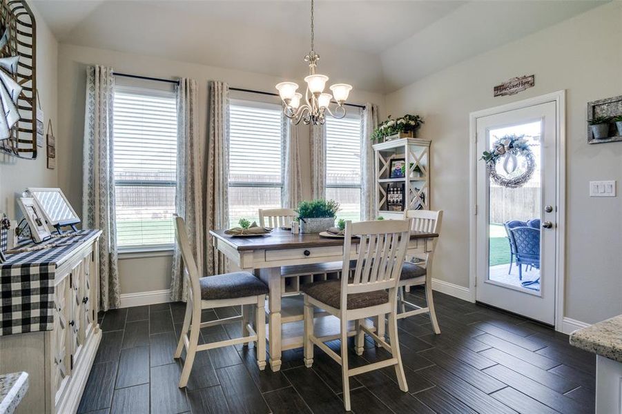 Dining Area With Access to Back Patio