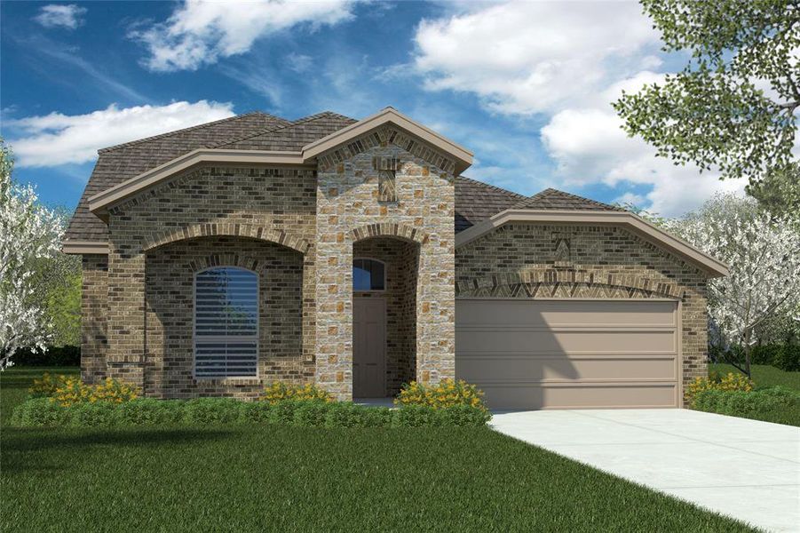 New construction Single-Family house 197 Attwater Road, Rhome, TX 76078 SANTA FE- photo