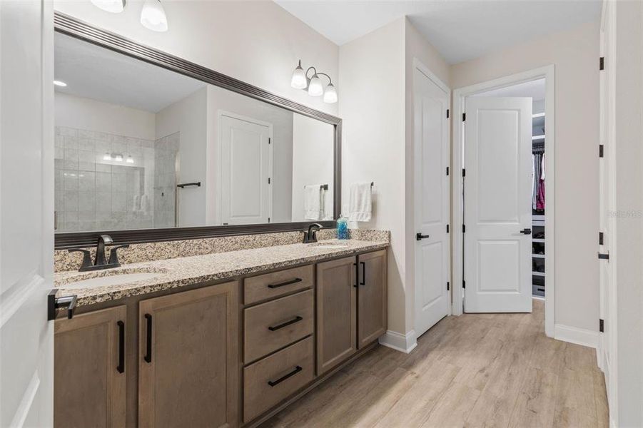 Primary Bathroom with Dual Vanity