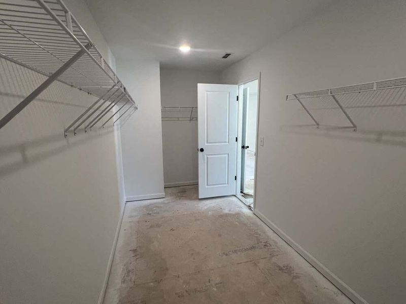 Primary Bedroom Walk-in Closet Construction Progress