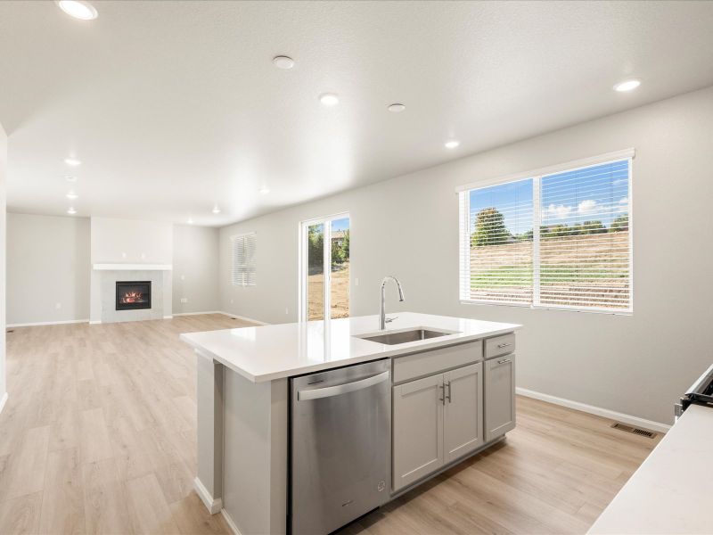 The Berthoud floorplan interior image taken at a Meritage Homes community in Northern, Colorado.