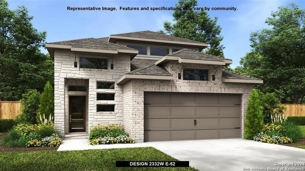 New construction Single-Family house 13238 Klein Prairie, San Antonio, TX 78253 Design 2332W- photo
