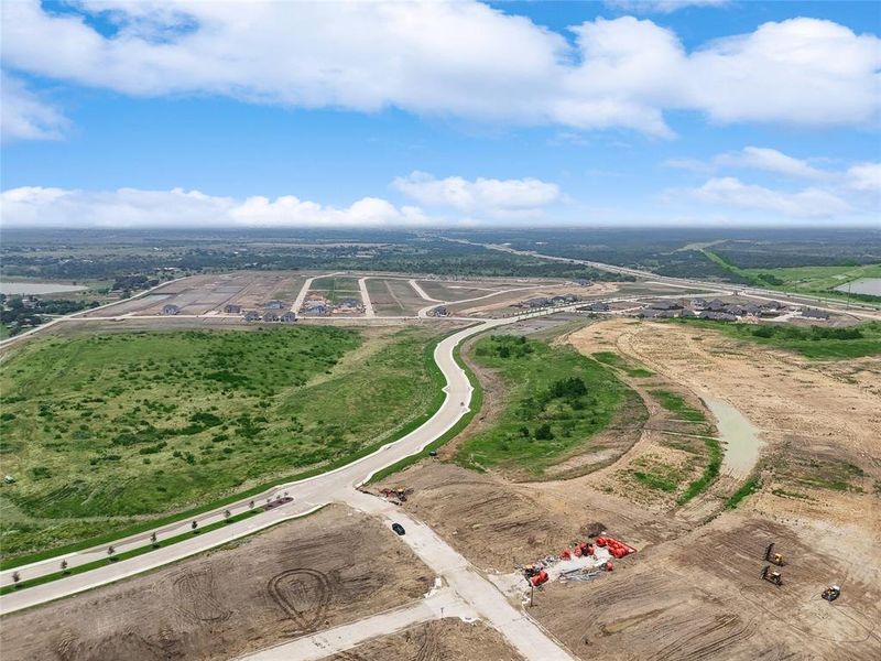 Aerial view featuring a rural view