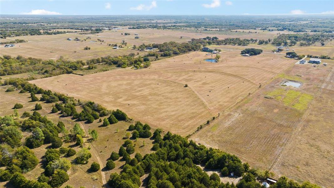 Bird's eye view with a rural view