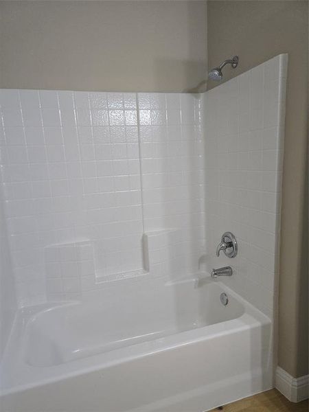 Bathroom with bathtub / shower combination