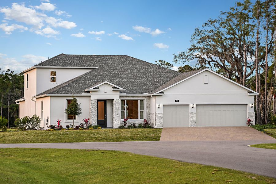 Exterior | Brentwood Executive | Park View at the Hills in Minneola, Florida | Landsea Homes