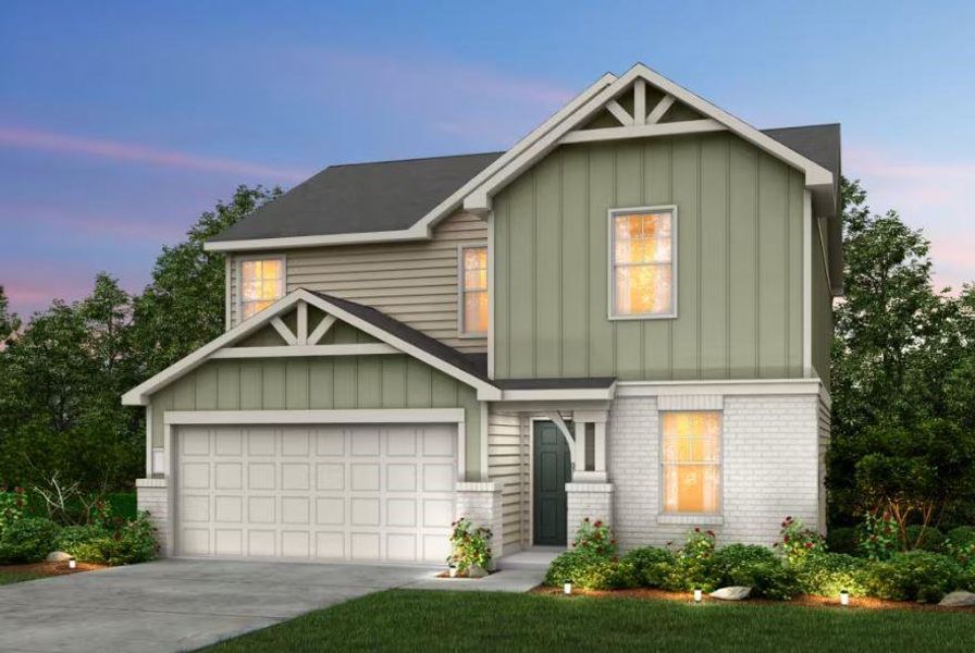 Pulte Homes, Sandalwood elevation Y, rendering