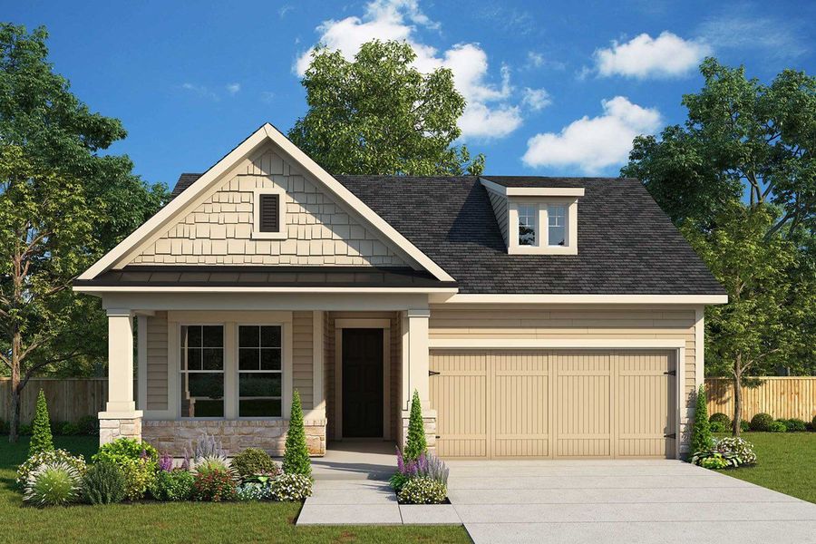New construction Single-Family house The Rustin, 6828 Bungalow Road, Flowery Branch, GA 30542 - photo