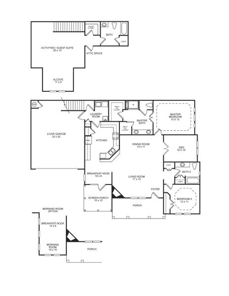 New construction Multi-Family house Charleston with Bonus Room, 2745 Atlanta Highway, Cumming, GA 30040 - photo