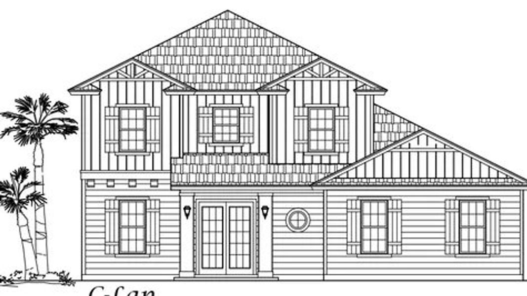 New construction Single-Family house Plan 2858, 79 Oak Heights Court, Saint Augustine, FL 32092 - photo