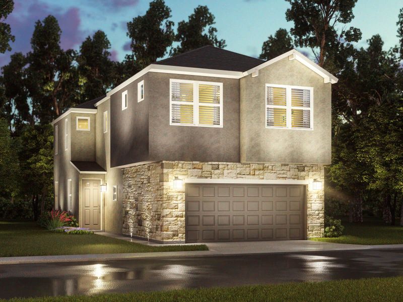 New construction Single-Family house The Quinn (S104), 16011 Hilltop Oak Drive, Houston, TX 77084 - photo