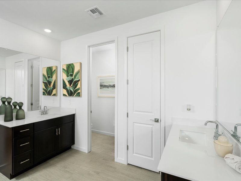 Bathroom in the Bailey Floorplan at Rancho Mirage