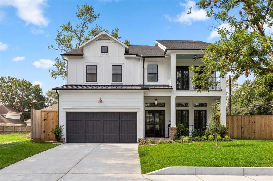 Located in Oak Forest & zoned to Oak Forest Elementary, this New Construction by Wood Custom Homes offers 12ft ceilings throughout 1st floor, 4/5 beds, 5 baths, 1st floor study, 2nd floor game room w/ balcony, TWO SETS OF W/D INCLUDED in Laundry Room, Over-sized garage w/ electric car outlet & workspace, Outdoor kitchen, Temp controlled wine room & loaded w/ high-end finishes through out!