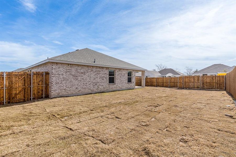 View of rear view of property