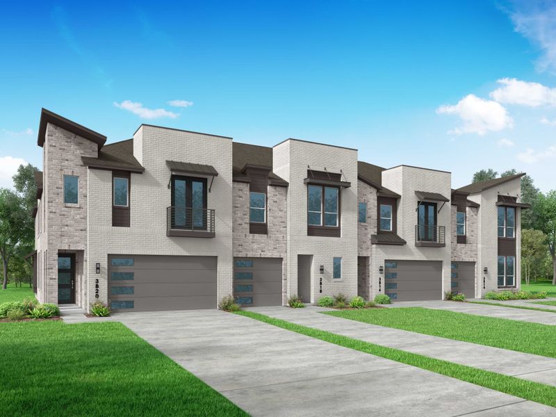 New construction Fourplex house Bradley Plan, 16538 Amber Patina Lane, Cypress, TX 77433 - photo