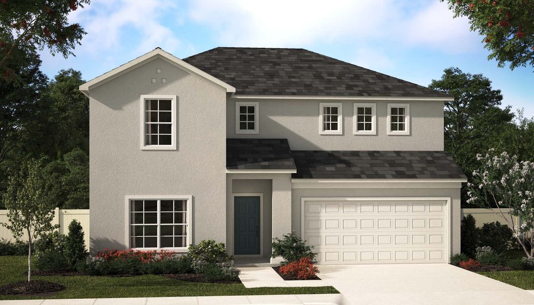 Traditional Elevation for Alexandria II at St Johns Preserve in Palm Bay, Florida by Landsea Homes
