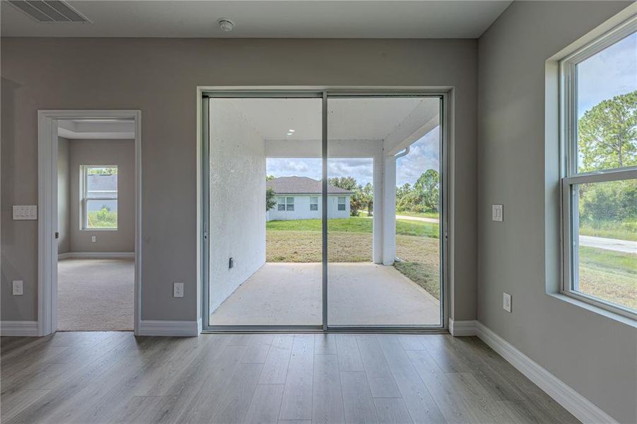 Back porch sliding doors